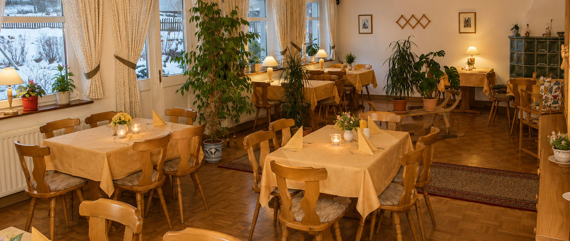 Frühstück und Halbpension der Pension Klette in Oybin-Hain
