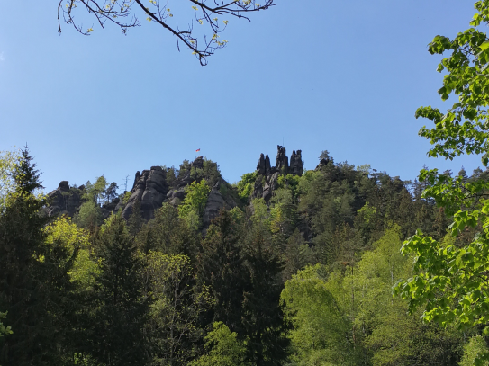 Die Nonnenfelsen bei Jonsdorf im Zittauer Gebirge