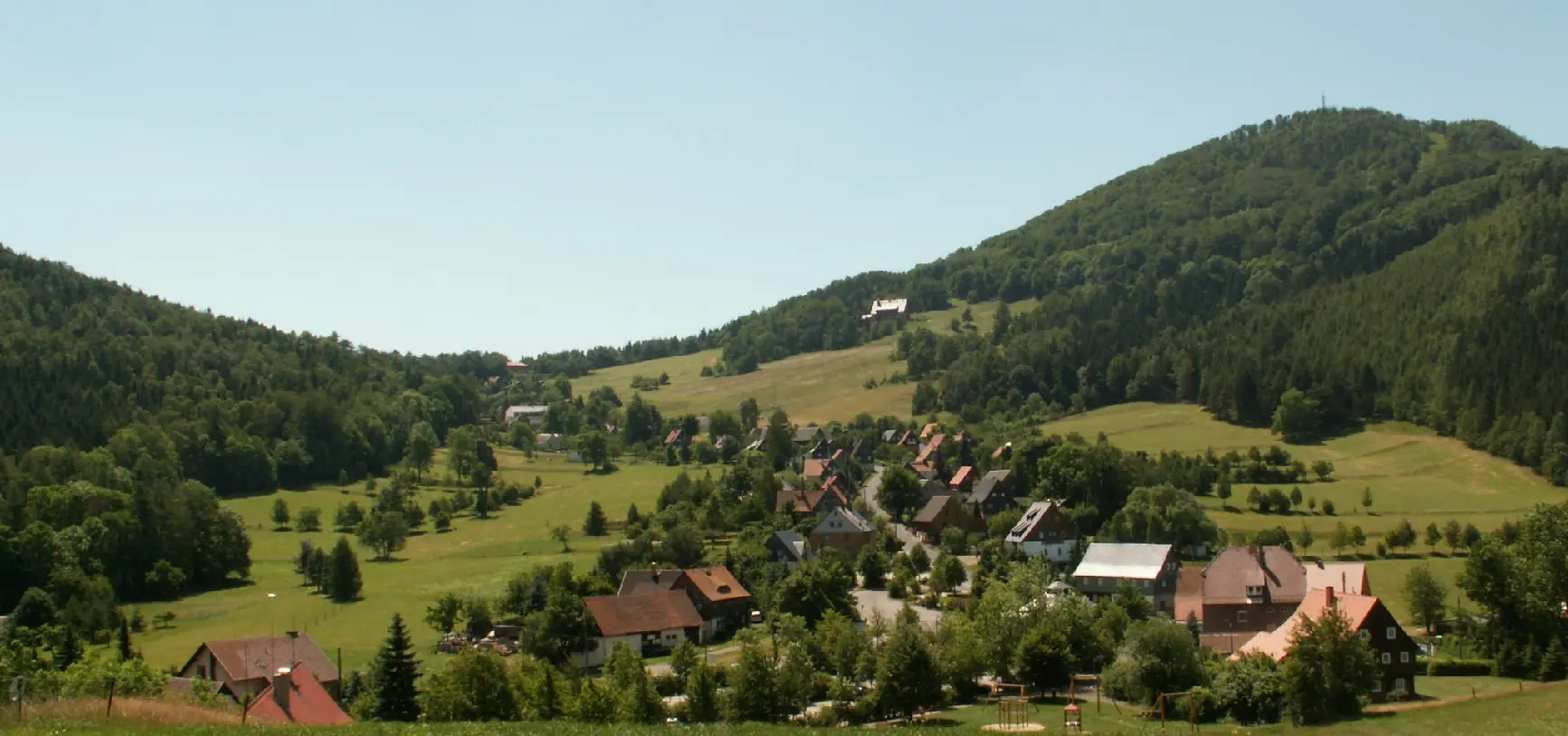 Waltersdorf am Fuß der Lausche im Zittauer Gebirge